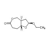 CAS 登录号：171482-98-7， (2S,3aR,8aR)-2-乙氧基六氢呋喃并[3,2-c]氧杂卓-6(4H)-酮