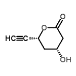 CAS 登录号：171895-59-3， (4R,6R)-6-乙炔基-4-羟基四氢-2H-吡喃-2-酮