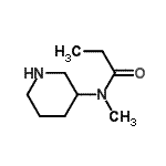 CAS 登录号：172477-97-3， N-甲基-N-(3-哌啶基)丙酰胺