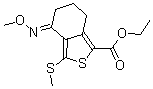 CAS 登录号：172516-37-9， 4,5,6,7-四氢-4-(甲氧基亚胺)-3-(甲硫基)-苯并[c]噻吩-1-羧酸乙酯