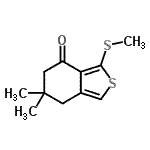 CAS 登录号：172516-40-4， 6,6-二甲基-3-(甲硫基)-6,7-二氢-2-苯并噻吩-4(5H)-酮
