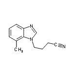CAS 登录号：172839-69-9， 4-(7-甲基-1H-苯并咪唑-1-基)丁腈