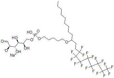 CAS#: 172916-27-7, Sodium (2R,3R,4S,5R)-6-[5-(13,13,14,14,15,15,16,16,17,17,18,18,19,19,20,20,20-Heptadecafluoroicosan-10-Yloxy)Pentoxy-Hydroxyphosphoryl]Oxy-3,4,5-Trihydroxy-1-Oxohexan-2-Olate