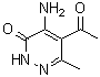CAS 登录号：17335-04-5， 5-乙酰基-4-氨基-6-甲基-3(2H)-哒嗪酮