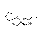 CAS 登录号：173540-59-5， [(2S)-2-丙基-1,4-二氧杂螺[4.4]壬-2-基]甲醇
