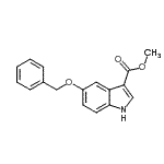 CAS 登录号：173844-39-8， 甲基5-(苄氧基)-1H-吲哚-3-羧酸酯