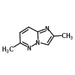 CAS 登录号：17412-39-4， 2,6-二甲基咪唑并[1,2-b]哒嗪