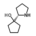 CAS 登录号：174195-98-3， 1-[(2S)-2-吡咯烷基]环戊醇