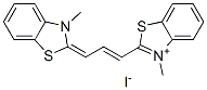 CAS#: 1742-91-2, 3-Methyl-2-[3-(3-Methyl-3H-Benzothiazol-2-Ylidene)Prop-1-Enyl]Benzothiazolium Iodide