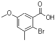 CAS#: 174417-54-0, 2-Bromo-5-Methoxy-3-Methylbenzoic Acid