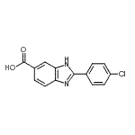 CAS 登录号：174422-14-1， 2-(4-氯苯基)-1H-苯并咪唑-5-羧酸