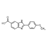 CAS 登录号：174422-17-4， 2-(4-甲氧基苯基)-1H-苯并咪唑-5-羧酸