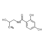 CAS 登录号：174675-74-2， 2,4-二羟基-N-(2-羟基丙基)苯甲酰胺