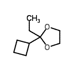 CAS 登录号：174681-74-4， 2-环丁基-2-乙基-1,3-二氧戊环