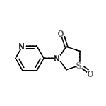 CAS 登录号：174889-70-4， 3-(3-吡啶基)-1,3-噻唑烷-4-酮1-氧化物