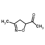 CAS 登录号：17492-61-4， 1-(3-甲基-4,5-二氢-1,2-恶唑-5-基)乙酮