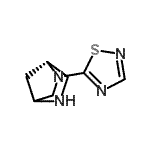 CAS 登录号：174953-95-8， (1R)-2-(1,2,4-噻二唑-5-基)-2,5-二氮杂双环[2.2.1]庚烷