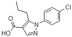 CAS 登录号：175137-17-4， 1-(4-氯苯基)-5-丙基-1H-吡唑-4-羧酸