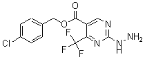 CAS 登录号：175137-33-4， 2-肼基-4-(三氟甲基)-5-嘧啶羧酸 (4-氯苯基)甲基酯