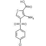 CAS 登录号：175201-47-5， 3-氨基-4-[(4-氯苯基)磺酰基]-2-噻吩羧酸