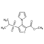 CAS 登录号:175201-79-3, 甲基4-(异丙基磺酰基)-3-(1H-吡咯-1-基)-2-噻吩羧酸酯