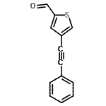 CAS 登录号：175203-58-4， 4-(苯基乙炔基)-2-噻吩甲醛