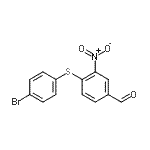 CAS 登录号：175278-49-6， 4-[(4-溴苯基)硫基]-3-硝基苯甲醛