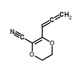 CAS 登录号：175288-90-1， 3-丙二烯基-5,6-二氢-1,4-二恶英-2-甲腈