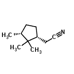 CAS 登录号：175416-59-8， [(1R,3R)-2,2,3-三甲基环戊基]乙腈