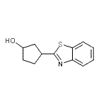 CAS 登录号：175610-95-4， 3-(1,3-苯并噻唑-2-基)环戊醇