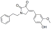 CAS#: 17574-09-3, 4-(4-Hydroxy-3-Methoxybenzylidene)-1-Phenethyl-2,3-Pyrrolidinedione