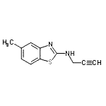 CAS 登录号：175841-12-0， 5-甲基-N-(2-丙炔-1-基)-1,3-苯并噻唑-2-胺