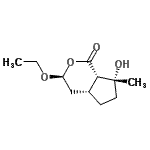 CAS 登录号：175889-15-3， (3S,4aR,7R,7aS)-3-乙氧基-7-羟基-7-甲基六氢环戊并[c]吡喃-1(3H)-酮