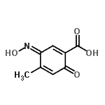 CAS 登录号：176095-50-4， (3Z)-3-(羟基亚胺)-4-甲基-6-氧代-1,4-环己二烯-1-羧酸