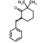 CAS 登录号：17622-50-3， 6-亚苄基-2,2-二甲基环己酮