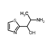 CAS 登录号：176230-58-3， 2-氨基-1-(1,3-噻唑-2-基)-1-丙醇