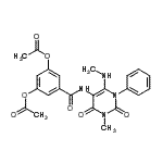 CAS 登录号：176378-93-1， 5-{[3-甲基-6-(甲基氨基)-2,4-二氧代-1-苯基-1,2,3,4-四氢-5-嘧啶基]氨基甲酰}-1,3-亚苯基二乙酸酯