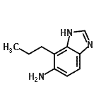 CAS 登录号：177843-33-3， 4-丙基-1H-苯并咪唑-5-胺