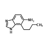 CAS 登录号：177843-34-4， 4-丁基-1H-苯并咪唑-5-胺