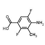 CAS 登录号：178444-92-3， 4-氨基-2,5-二氟-3-甲基苯甲酸