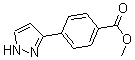 CAS 登录号：179057-10-4， 4-(1H-吡唑-3-基)-苯甲酸甲酯