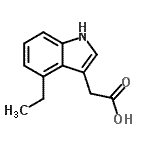 CAS 登录号：179343-63-6， (4-乙基-1H-吲哚-3-基)乙酸