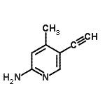 CAS 登录号：179555-05-6， 5-乙炔基-4-甲基-2-吡啶胺