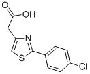 CAS 登录号：17969-20-9， 2-[2-(4-氯苯基)-1,3-噻唑-4-基]乙酸