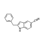 CAS 登录号：179748-04-0， 2-苄基-1H-吲哚-5-甲腈