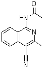 CAS 登录号：179985-52-5， N-(4-氰基-3-甲基-1-异喹啉基)乙酰胺