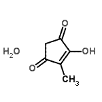 CAS 登录号：179990-31-9， 4-羟基-5-甲基-4-环戊烯-1,3-二酮水合物(1:1)