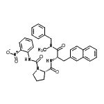CAS 登录号：180046-99-5， (2S)-N<sup>2</sup>-[(2S)-1-[苄基(甲基)氨基]-3-(2-萘基)-1-氧代-2-丙基]-N<sup>1</sup>-(2-硝基苯基)-1,2-吡咯烷二甲酰胺