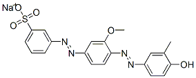 CAS#: 18037-63-3, Sodium 3-[[4-[(4-Hydroxy-M-Tolyl)Azo]-3-Methoxyphenyl]Azo]Benzenesulphonate