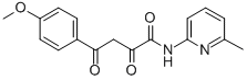 CAS 登录号:180537-61-5, 4-(4-甲氧基苯基)-N-(6-甲基吡啶-2-基)-2,4-二氧代丁酰胺